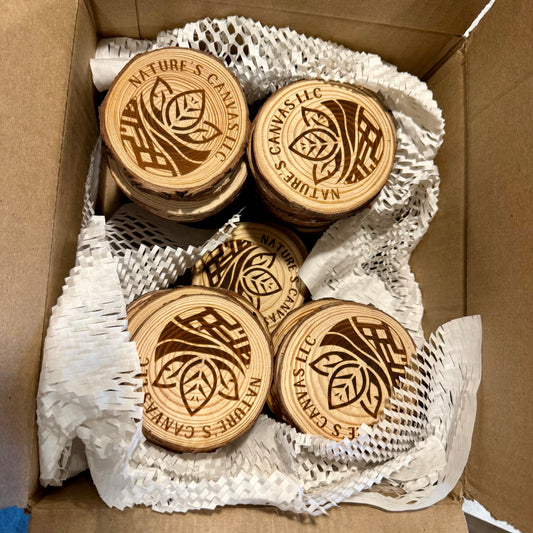 Rustic Wood Coaster - 4